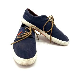 Polo Ralph Lauren Faxon Low Canvas Casual Sneakers Shoes Navy Blue Men 12D